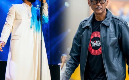 John Legend yataramiye imbere ya Perezida Kagame (Amafoto)