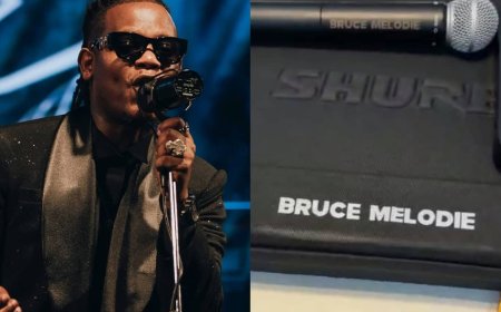 Bruce Melodie yahawe microphone yakoreshejwe ku ruganda