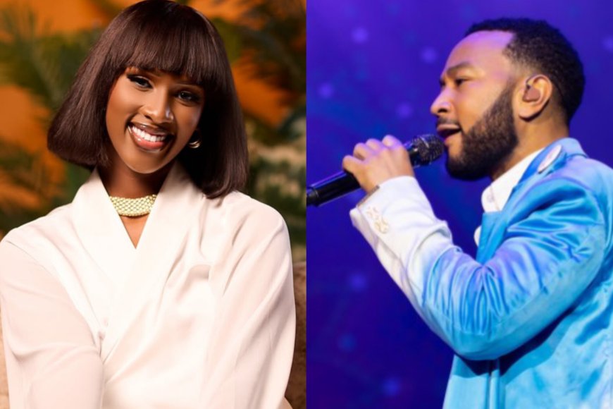 Bwiza werekeje i Burayi yakomoje ku gitaramo yahuriyemo na John Legend