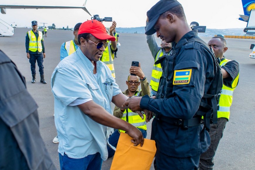 Napoleon Mbonyunkiza, a genocide suspect, is deported to Rwanda by the United States.