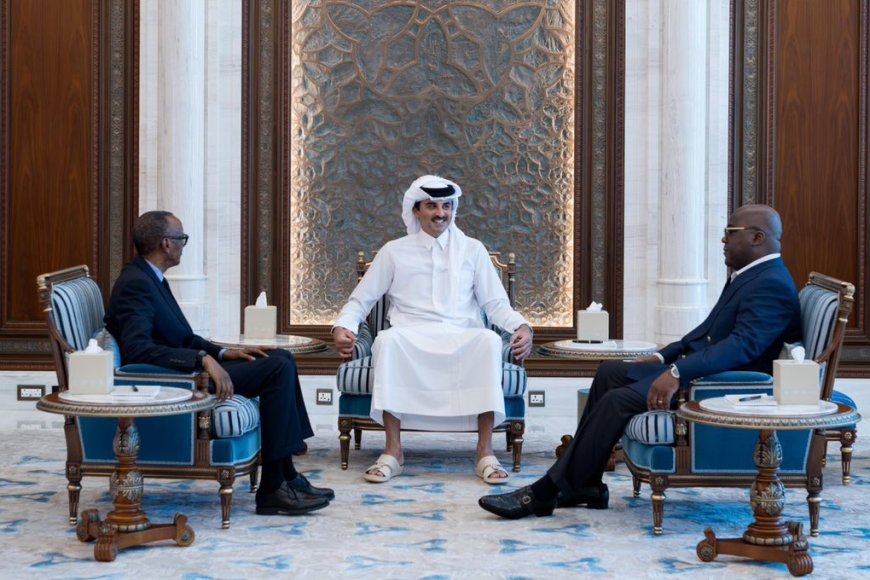 Bimwe mu byaganiriweho mu nama yahuje Perezida Kagame na Tshisekedi muri Qatar