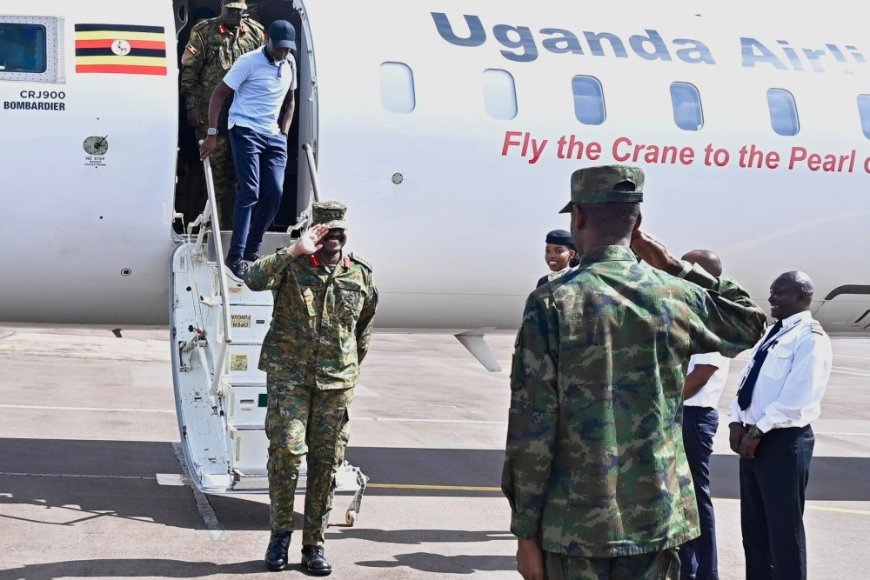 Generali Muhoozi Kainerugaba ari mu Rwanda mu ruzinduko rw'akazi