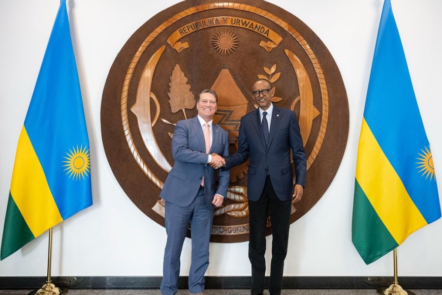 Perezida Kagame yakiriye Dr Ronny uyobora komisiyo ishinzwe ubutasi mu Nteko ya Amerika