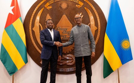 Perezida Kagame yakiriye mugenzi we Faure Essozimna Gnassingbé wa Togo