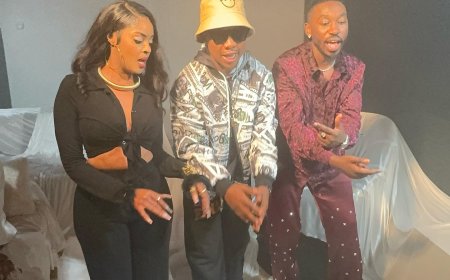 Khalifan, Jay C na Marina bari gukorana indirimbo (Amafoto)