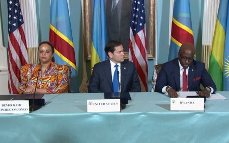 Hashyizwe umukono ku masezerano y'amahoro arambye hagati y'u Rwanda na DRC