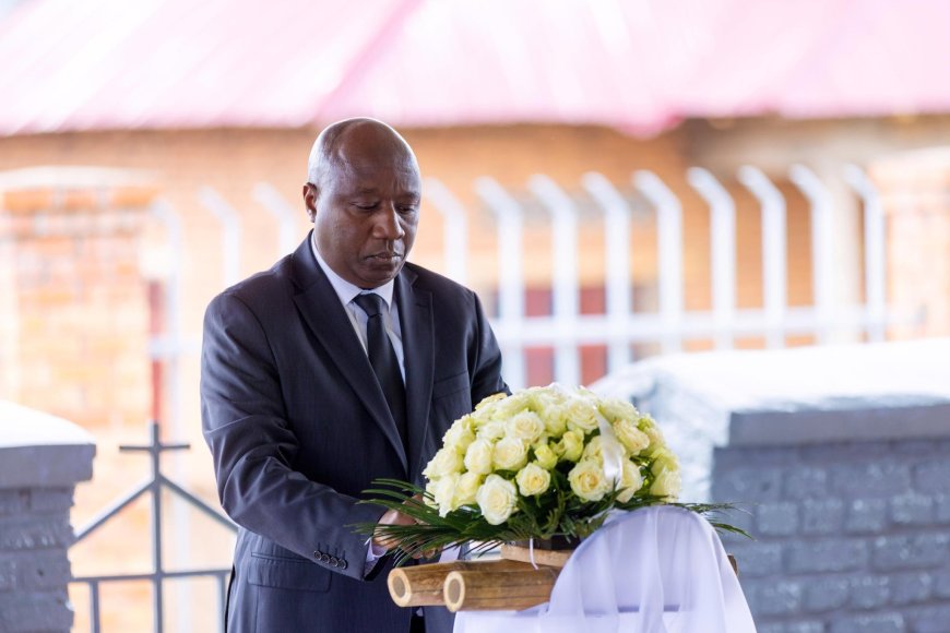 Minisitiri w'Intebe, Dr Ngirente Edouard, yifatanyije n'abaturage bo mu Karere ka Musanze kwibuka ku nshuro ya 31 Jenoside yakorewe Abatutsi