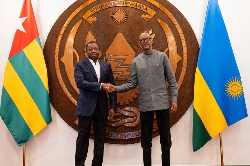 Perezida Kagame yakiriye mugenzi we Faure Essozimna Gnassingbé wa Togo