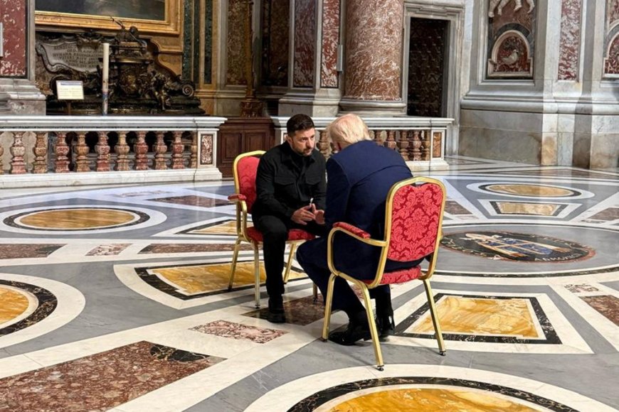 Trump yibajije kuri Putin nyuma yo guhurira na Zelenskyy ku kiriyo cya Papa Francis