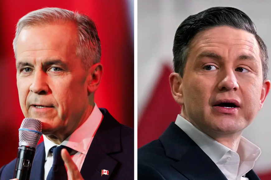 Amatora ya Canada: Umuyobozi w’abatavuga rumwe na Leta, Poilievre, yashimiye Carney