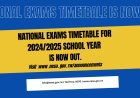 The National Exams Timetable for 2024/2025 school year is officially out!