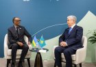 Perezida Kagame ategerejwe mu ruzinduko muri Kazakhstan