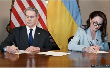 Cyera kabaye Kyiv na Washington byasinye amasezerano yo gukoresha umutungo kamere wa Ukraine