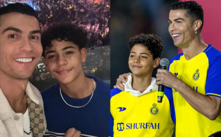 Mu magambo 4 gusa Ronaldo yishimiye ihamagarwa ry’umuhungu we mu ikipe y’igihugu ya Portugal