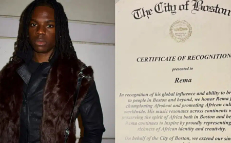 Rema yashimiwe na Meya wa Boston, BASATA mu mavugurura y'amasezerano agenga abahanzi (Avugwa hanze)