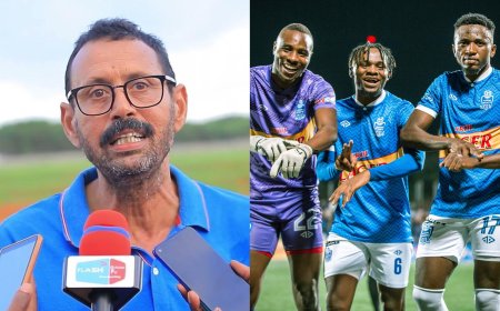 Afhamia Lotfi wagaragaye mu Nzove areba ibikoresho yigaramye ibyo gutoza Rayon Sports