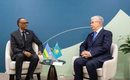 Perezida Kagame ategerejwe mu ruzinduko muri Kazakhstan