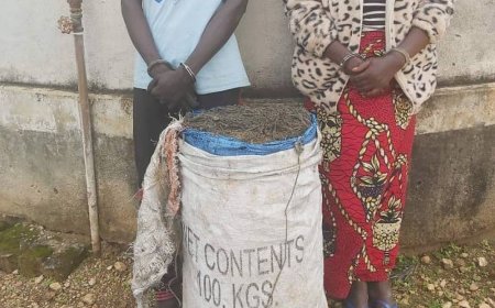 Muhanga: Babiri bafashwe bari guhererekanya umufuka w’urumogi