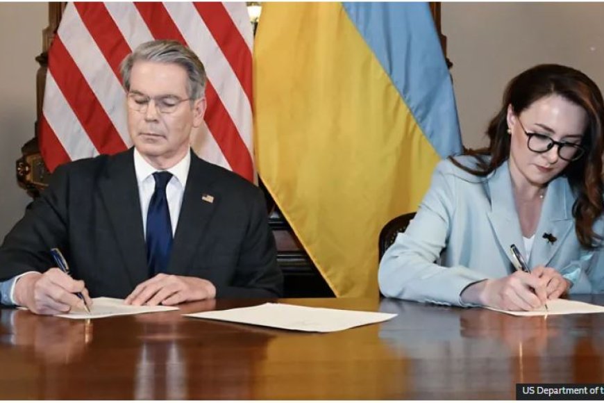 Cyera kabaye Kyiv na Washington byasinye amasezerano yo gukoresha umutungo kamere wa Ukraine