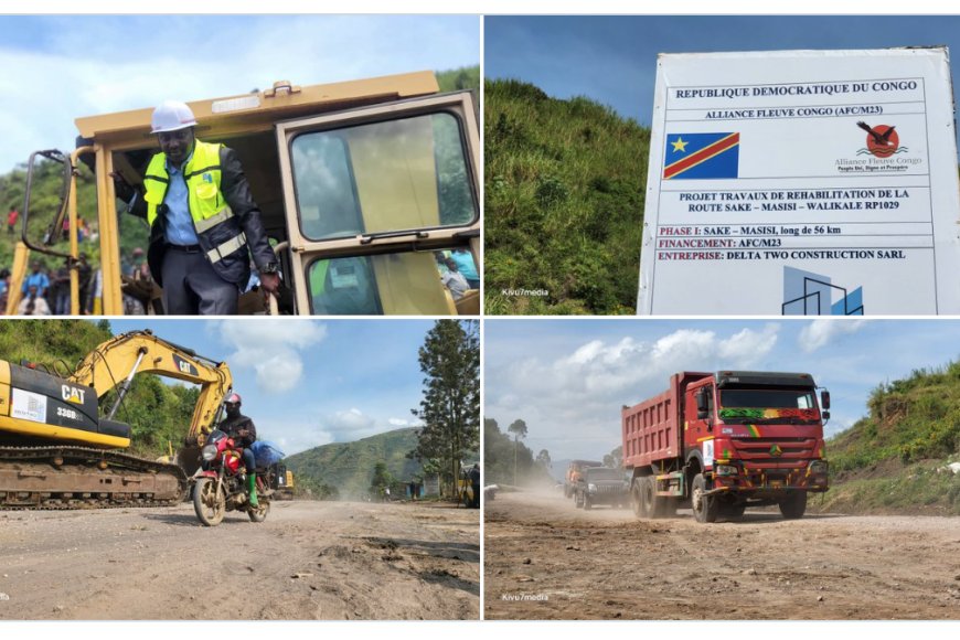 AFC/M23 They Launched the Official Construction of the Sake–Masisi Road