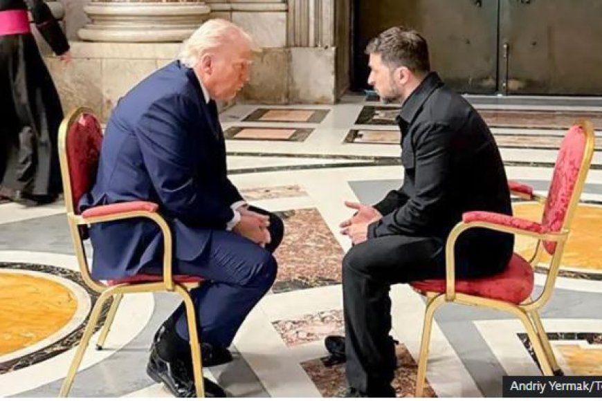 Perezida Zelensky yahishuye ibyari bikubiye mu kiganiro yagiranye na Donald Trump ubwo bari i Vatican