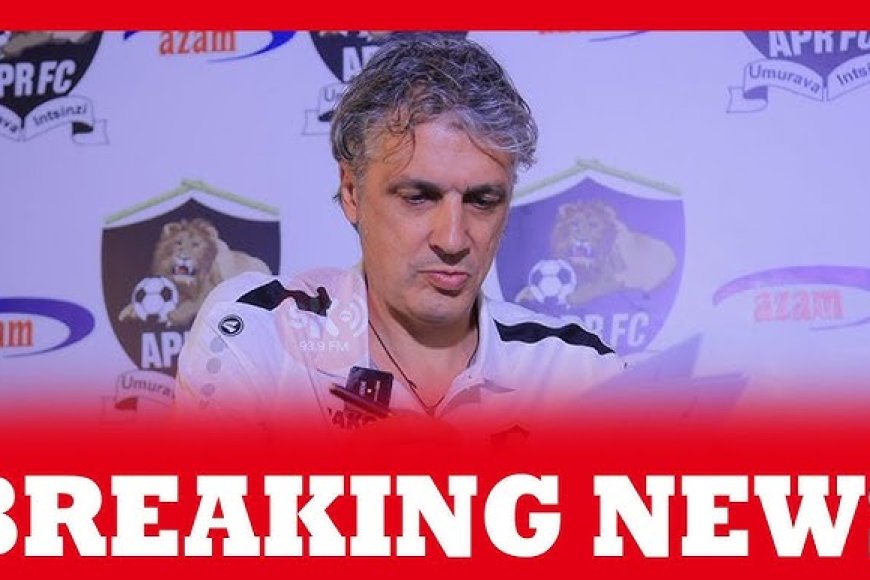 Coach Darko Novic has parted ways with APR FC