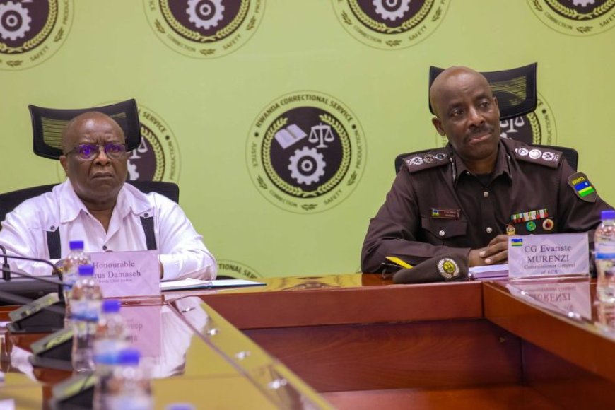 CG Murenzi yakiriye itsinda  ryaturutse muri Namibia riyobowe n’Umuyobozi wungirije w’Urukiko rw’Ikirenga