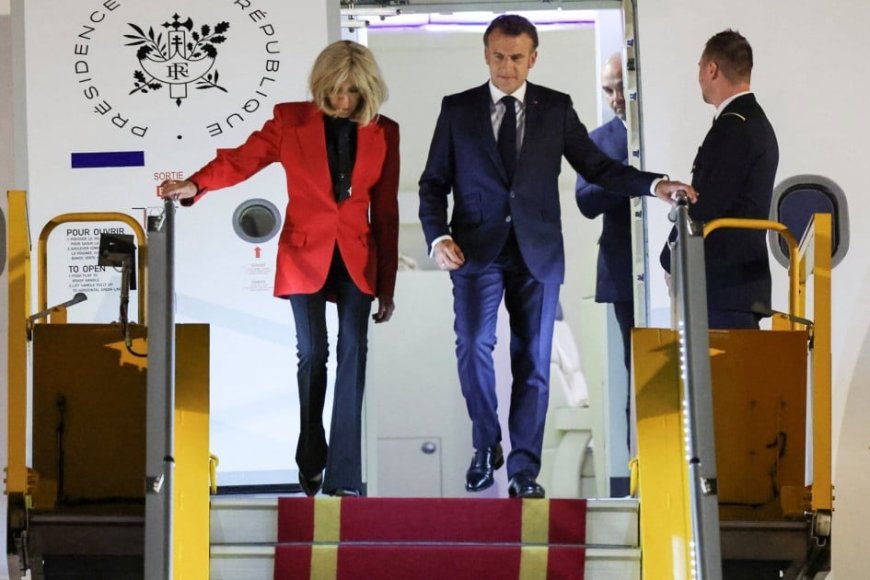 Perezida w'u Bufaransa yasize inkuru nyuma yo gukubitwa n'umugore we