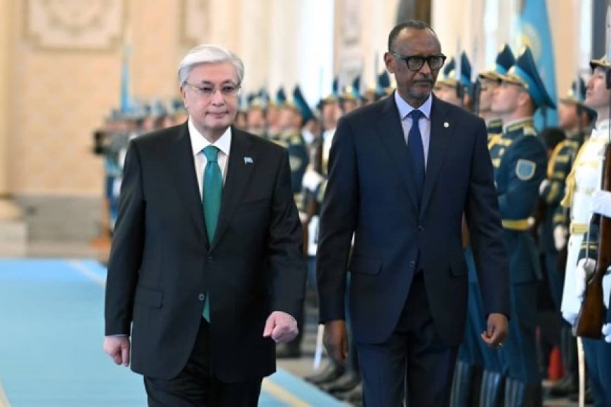 Perezida Kagame yatangiye uruzinduko rw’akazi muri Kazakhstan