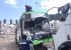 Nyarugenge: Bus itwara abagenzi yakoreye impanuka muri Gare ya Nyabugogo