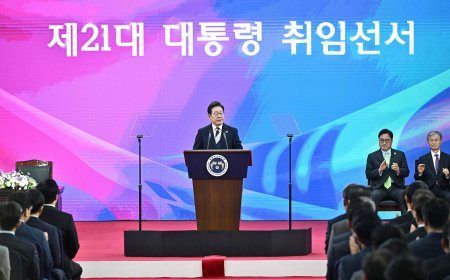 Koreya y'Epfo: Perezida mushya Lee Jae-myung yizeje abaturage amahoro n'ubumwe