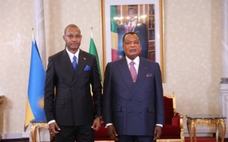 Ambasaderi Parfait Busabizwa yashyikirije impapuro zimwemerera guhagararira u Rwanda muri Congo-Brazzaville