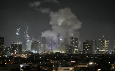 Israel and Iran exchange missile strikes, igniting the cities of Tehran, Jerusalem, and Tel Aviv