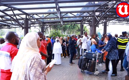 Abayisilamu bari mu mutambagiro bagarutse i Kigali bakirwa n’imbaga