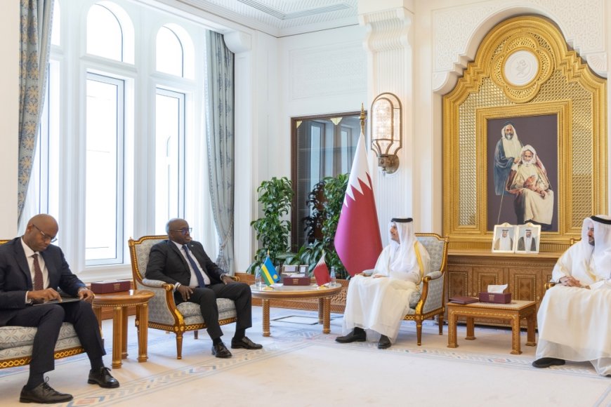 The PM of Qatar and Nduhungirehe spoke about bilateral collaboration
