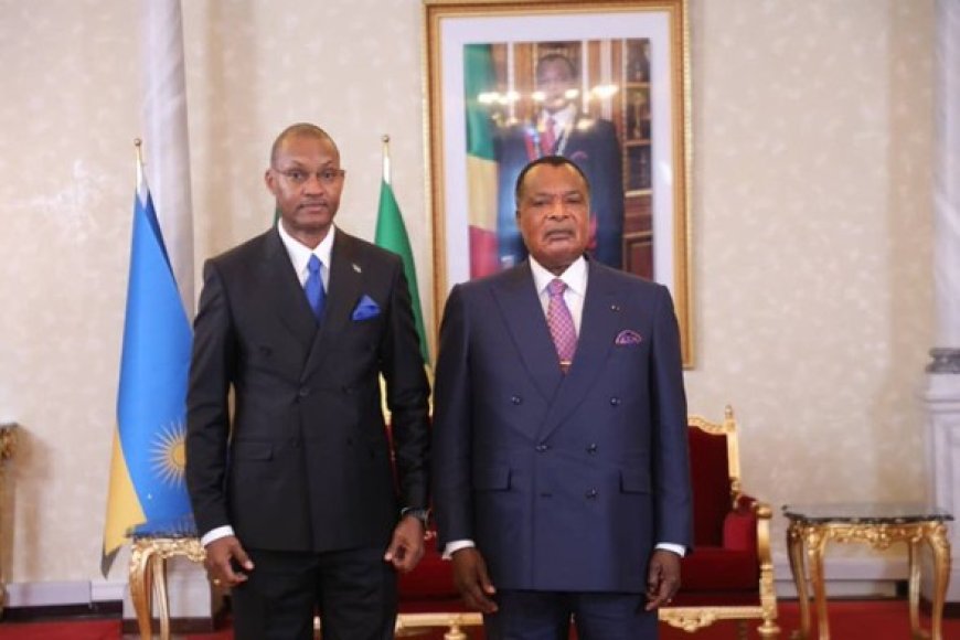 Ambasaderi Parfait Busabizwa yashyikirije impapuro zimwemerera guhagararira u Rwanda muri Congo-Brazzaville