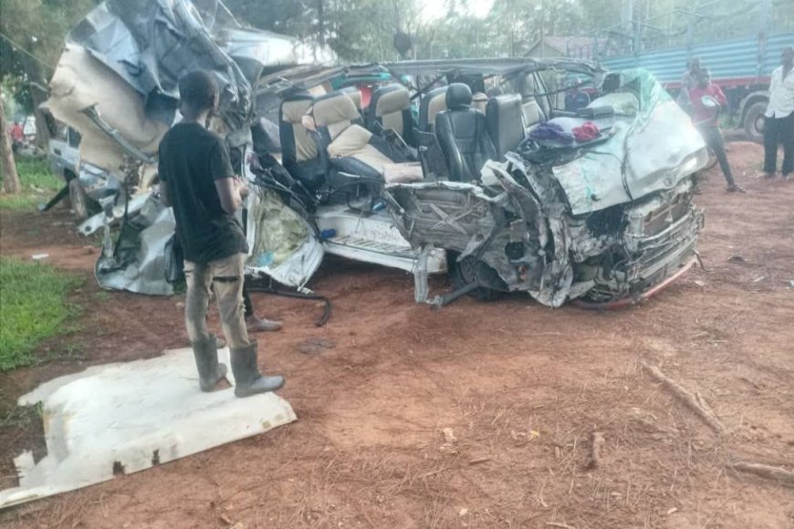 Five people died on the spot and six others were injured in a head-on collision along the Kampala–Gulu Highway