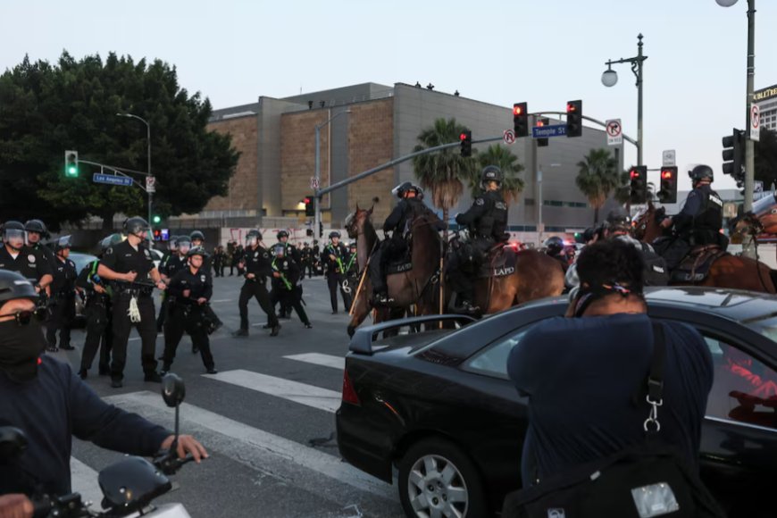 As areas of Los Angeles are placed under curfew, US cities prepare for further protests
