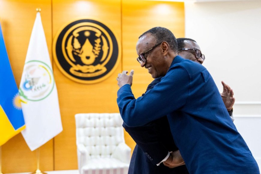 President Kagame welcomes Akinwumi Adesina, the departing head of the AfDB
