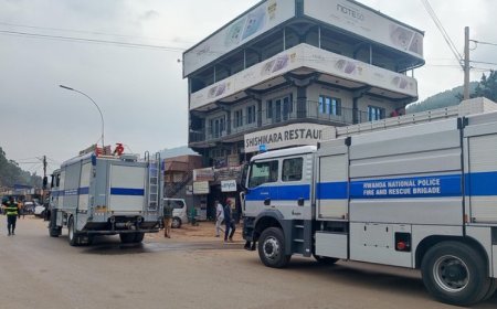 Nyabugogo: Inyubako yibasiwe n’inkongi y’umuriro