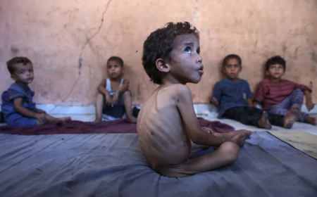 Gaza: Nibura abantu 154 biganjemo abana bari gupfa bazize inzara