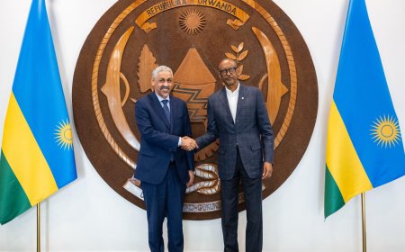 Perezida Kagame yaganiriye n’umuyobozi mushya wa Banki Nyafurika Itsura Amajyambere