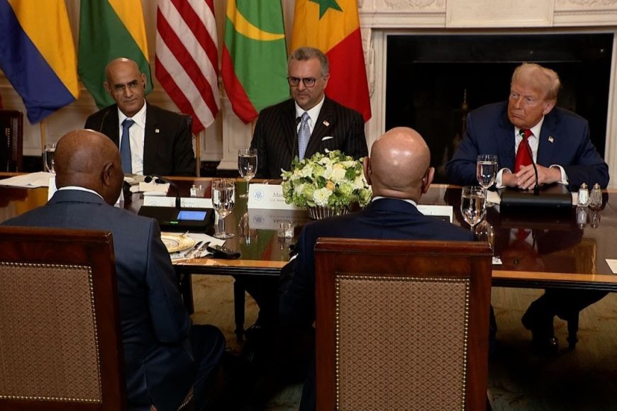 Perezida Trump yatunguwe n'uburyo Joseph Boakai wa Liberia avuga Icyongereza kinyomoye