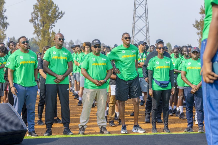 Abagera kuri 320 bitabiriye Giants of Africa bahereye mu muganda