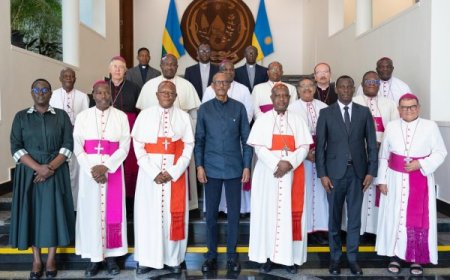 Perezida Kagame yaganiriye n’abashumba ba Kiliziya Gatolika