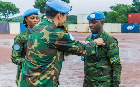 RDF in Central African Republic Awarded Medals of Honor