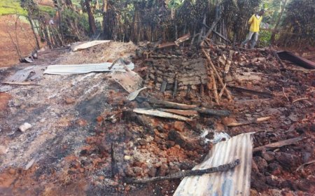 Rusizi: Inzu  yafashwe n’inkongi irashya irakongoka