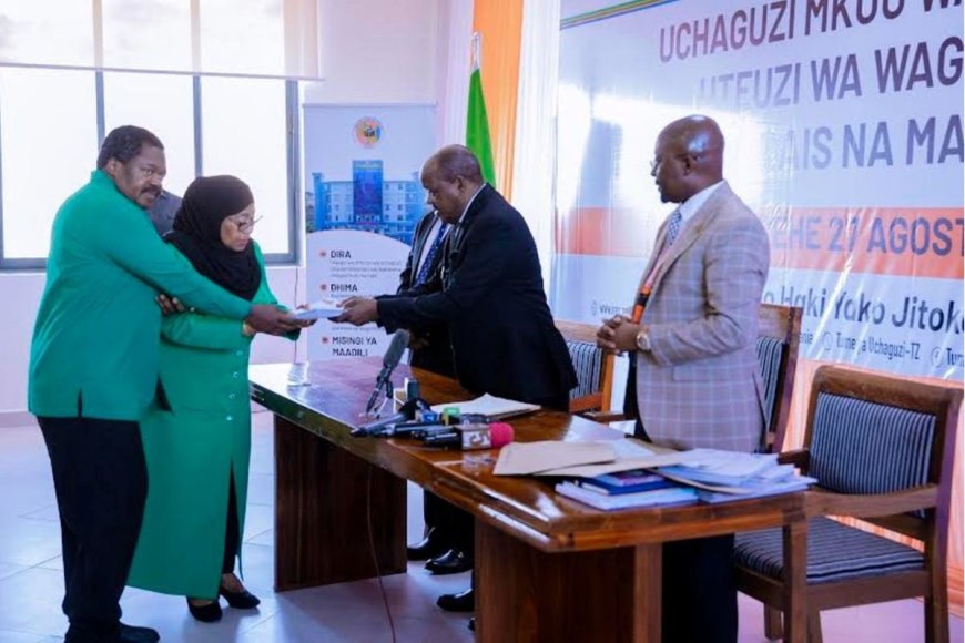 President Samia Suluhu Hassan Becomes First Candidate to Submit Nomination Forms