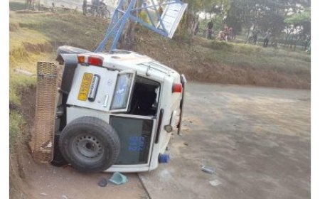 Nyanza: Imbangukiragutabara yakoze impanuka