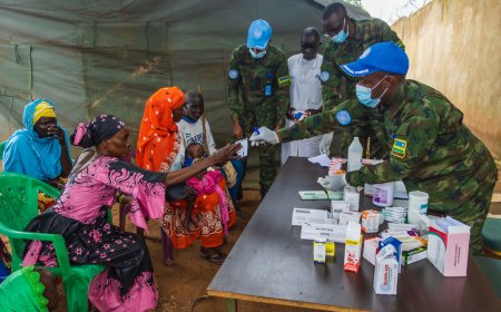 Centrafrique: Ingabo z’u Rwanda zatanze serivisi z’ubuvuzi ku buntu ku barenga 200